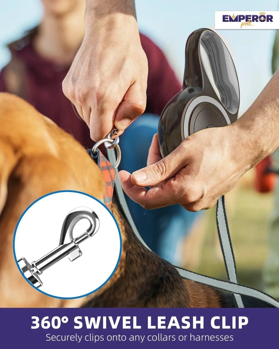 Unleash Adventure! 🌟 16ft Heavy - Duty Retractable Leash for Large Dogs (up to 110lbs) 🐾 - The Snag Bin