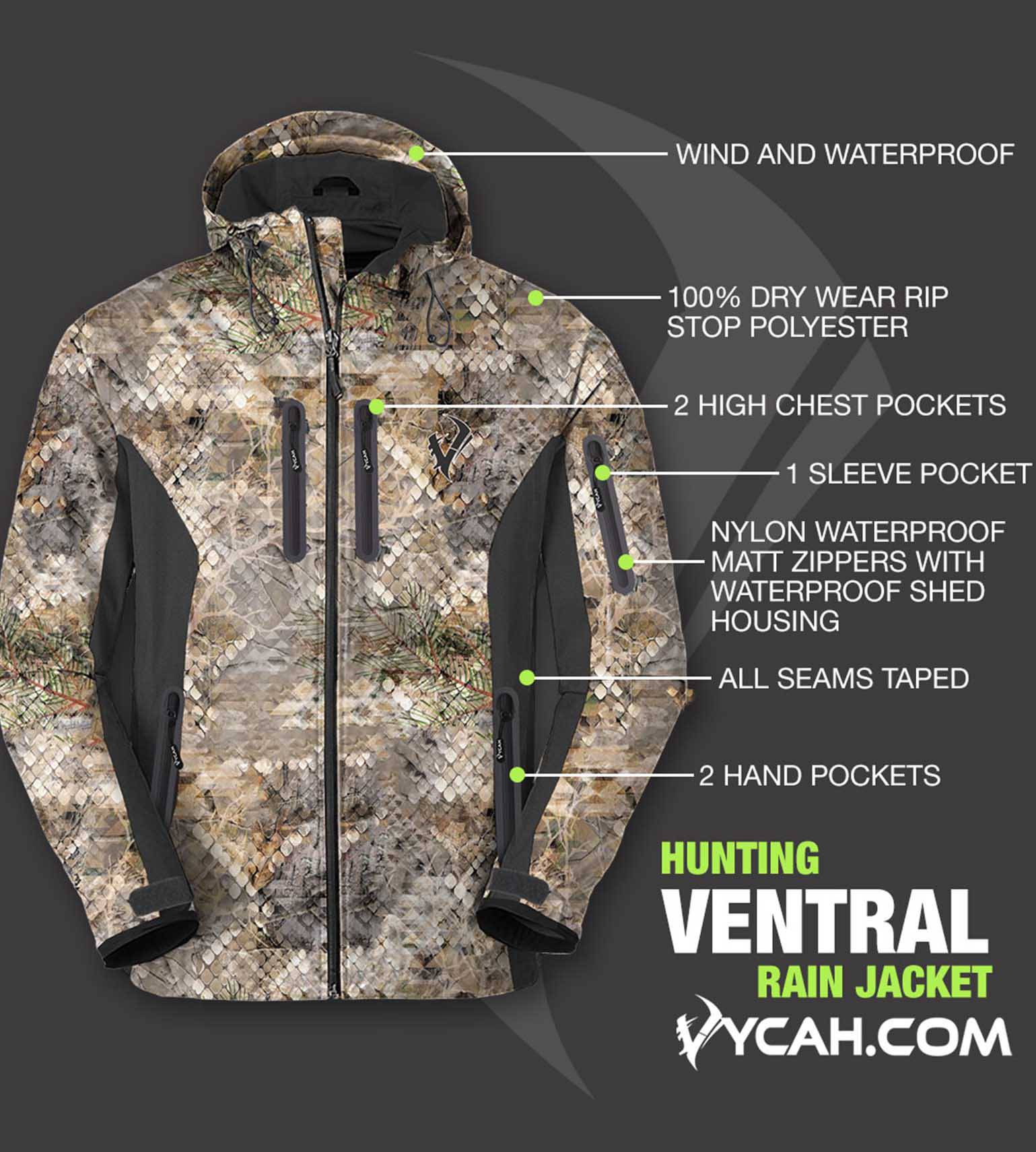 Vycah Ventral Rain Jacket - Fall Vycah Rain Jacket  The Snag Bin