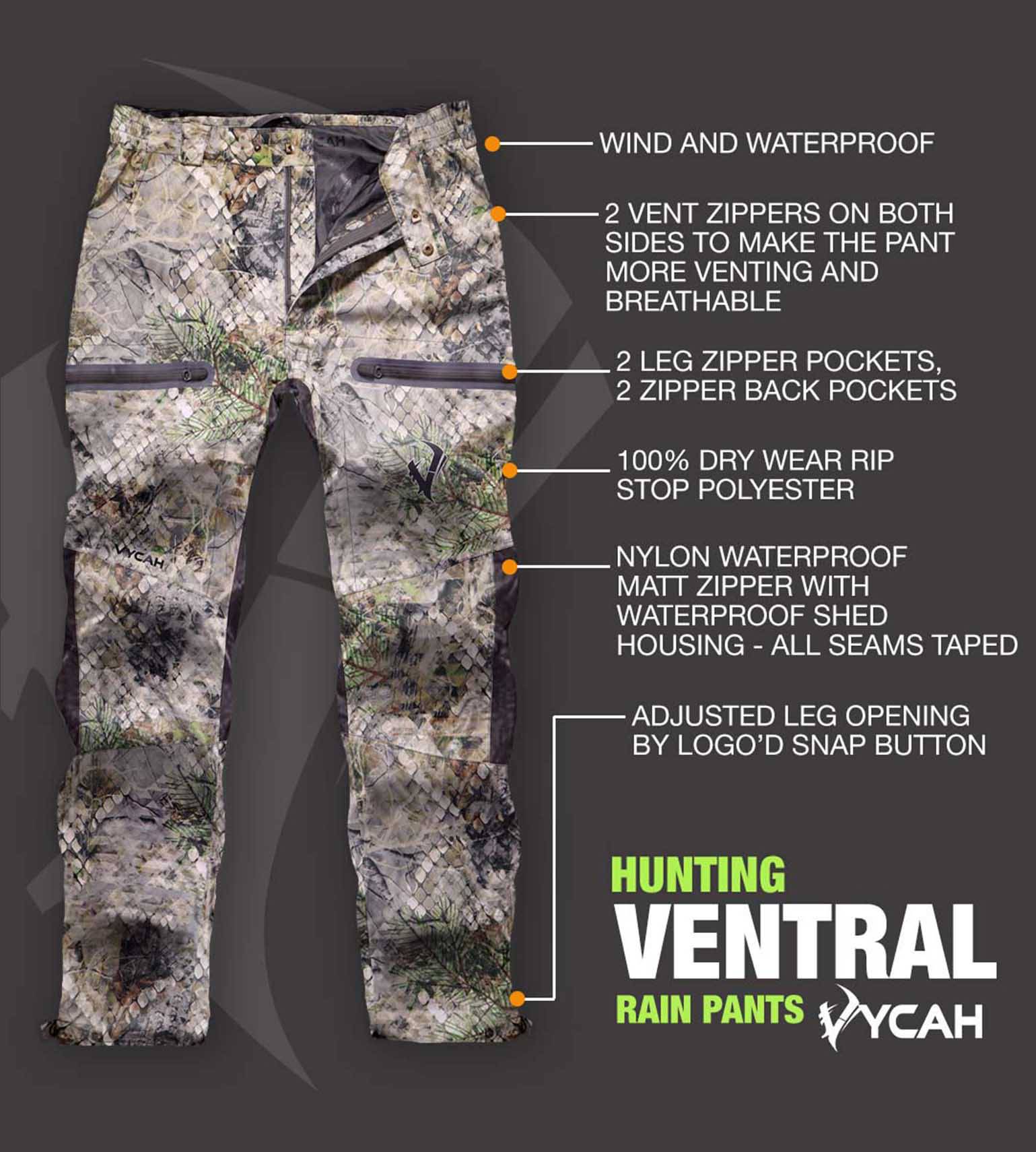 Vycah Ventral Rain Pant - Fall Vycah Rain Pants  The Snag Bin