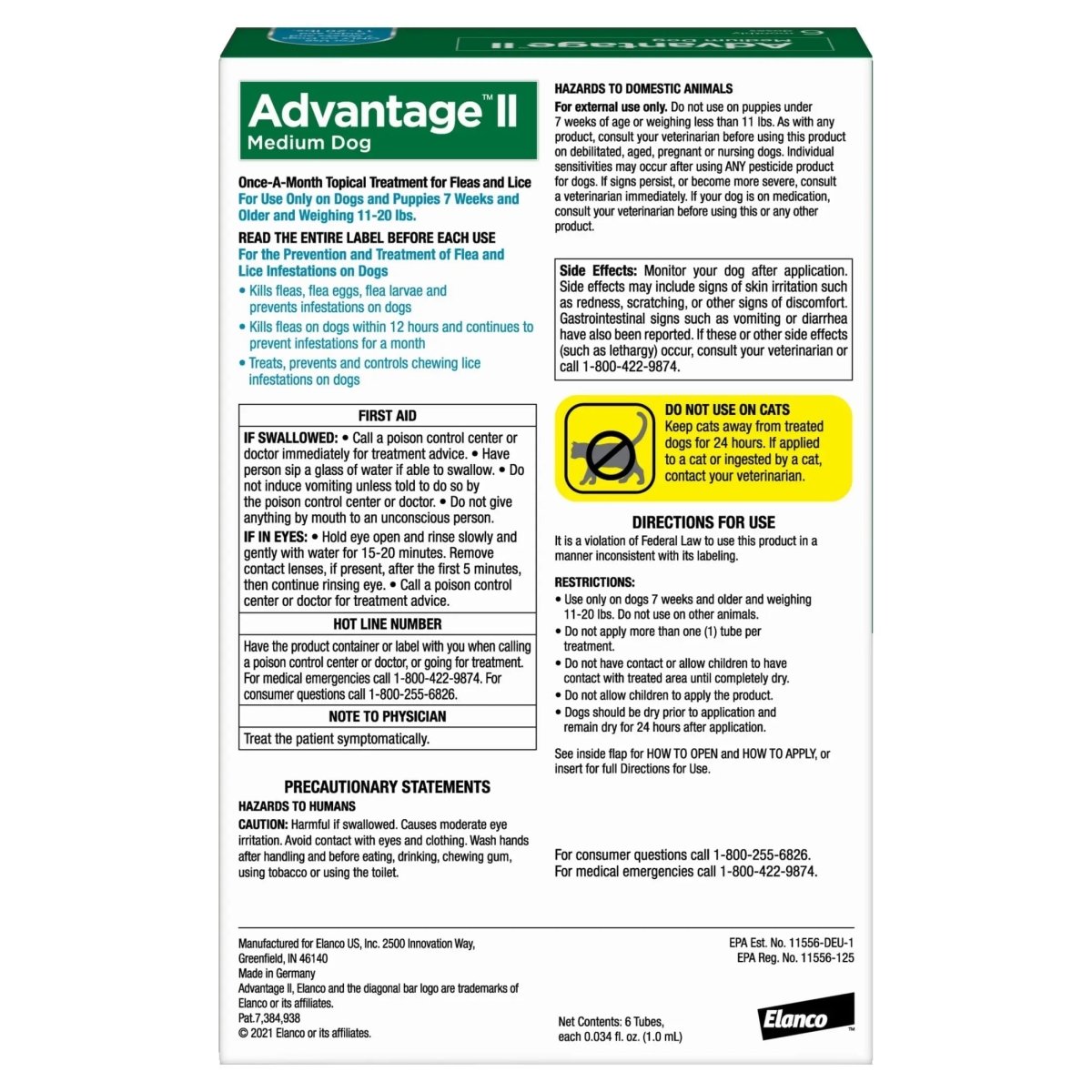 Vet - Recommended Flea Prevention for Medium Dogs 11 - 20 Lbs, 6 - Monthly Treatments - The Snag Bin