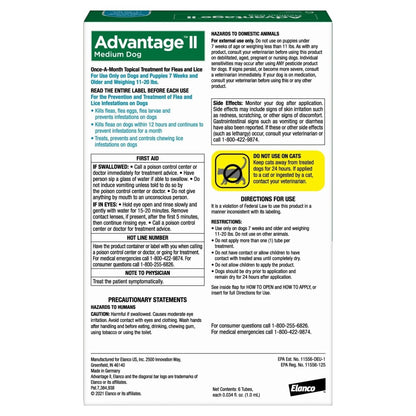 Vet - Recommended Flea Prevention for Medium Dogs 11 - 20 Lbs, 6 - Monthly Treatments - The Snag Bin