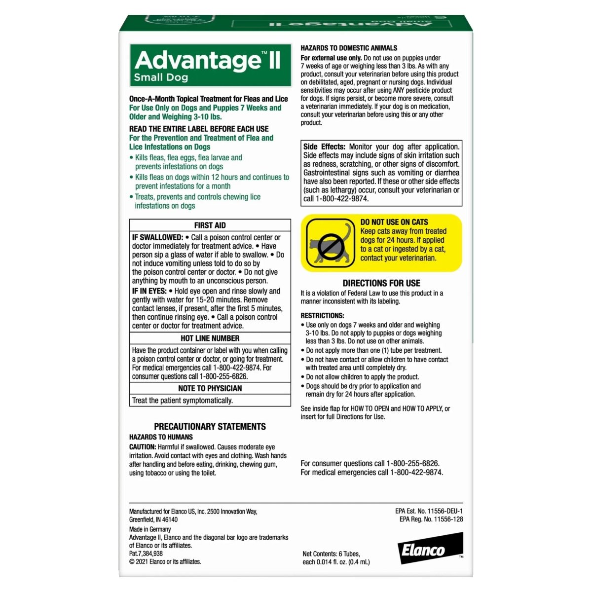 Vet - Recommended Flea Prevention for Small Dogs 3 - 10 Lbs, 6 - Monthly Treatments - The Snag Bin