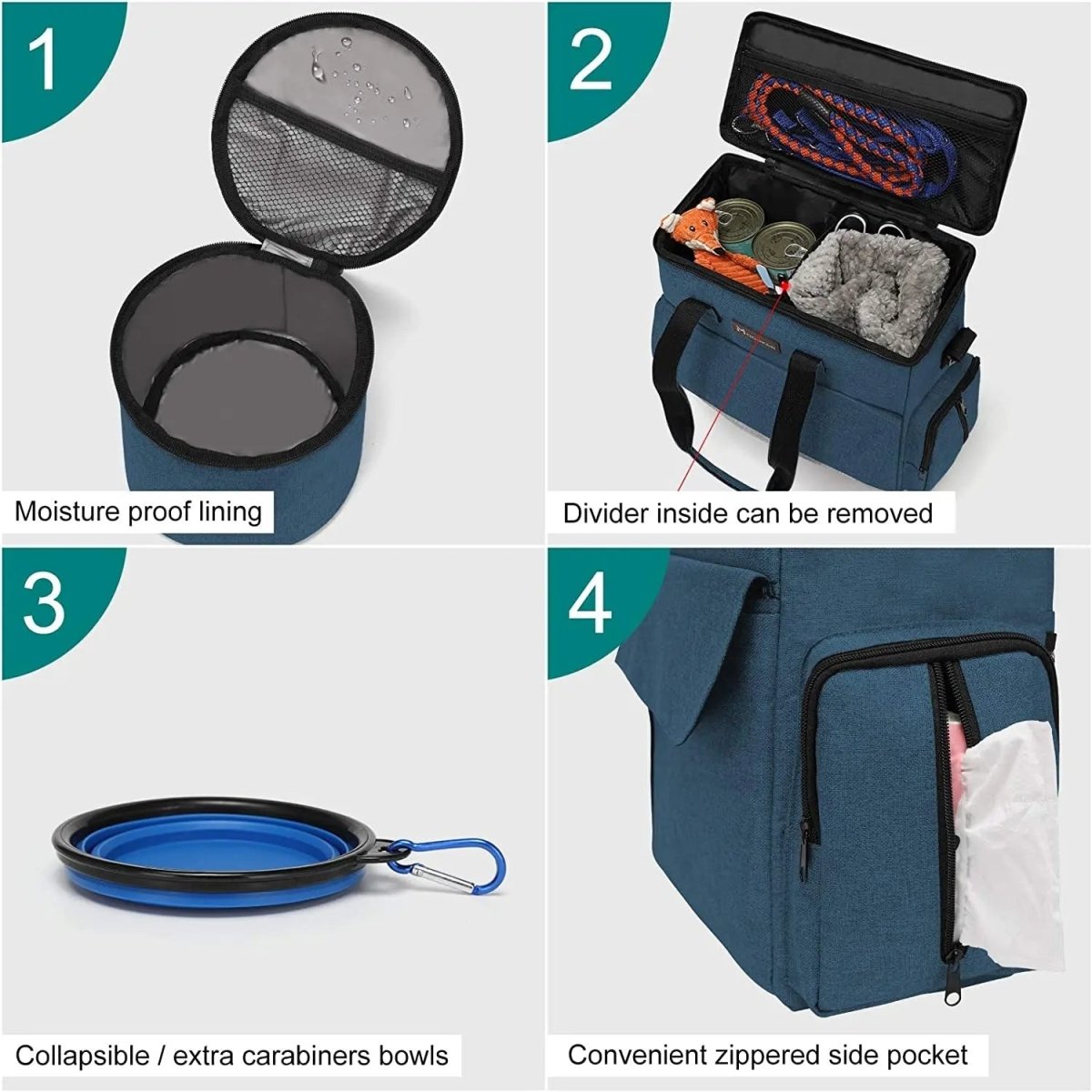 Weekend Pet Travel Set for Dog and Cat - The Snag Bin