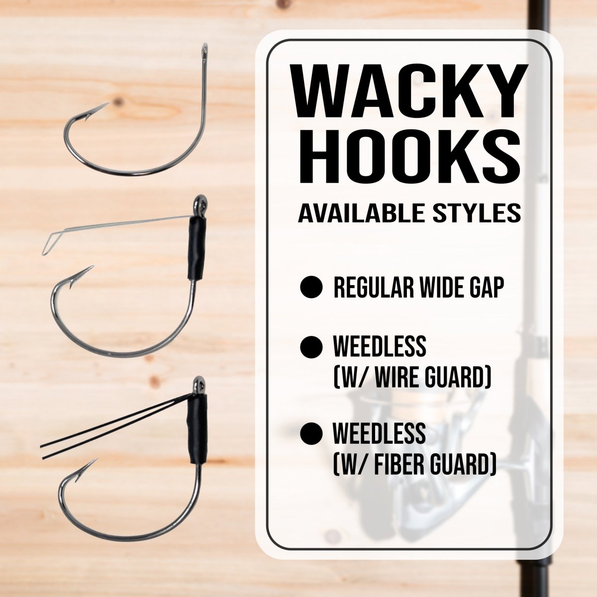 Wide Gap Wacky Hooks (25 - PACK) - The Snag Bin