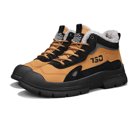 Winter fleece warm Martin boots men's casual sports versatile Korean version anti cold snow boots V.I.P Digital Presence  48.70 The Snag Bin
