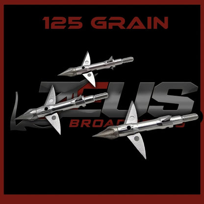 ZEUS 125 GRAIN BROADHEADS (3 PACK) - The Snag Bin